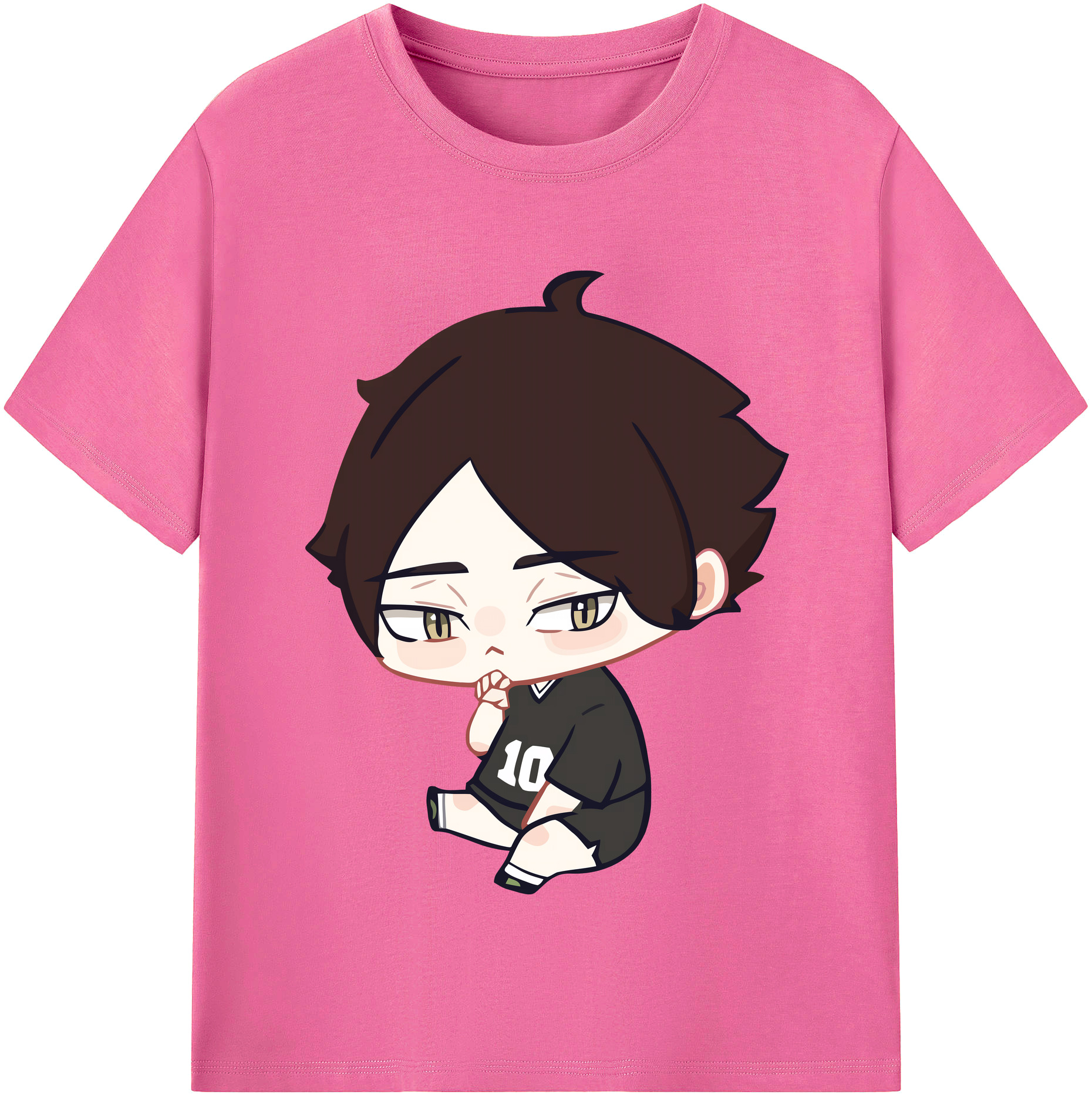 （画像用） ハイキュー!! Haikyu!! レディースカジュアルプリントTシャツ（綿100％）